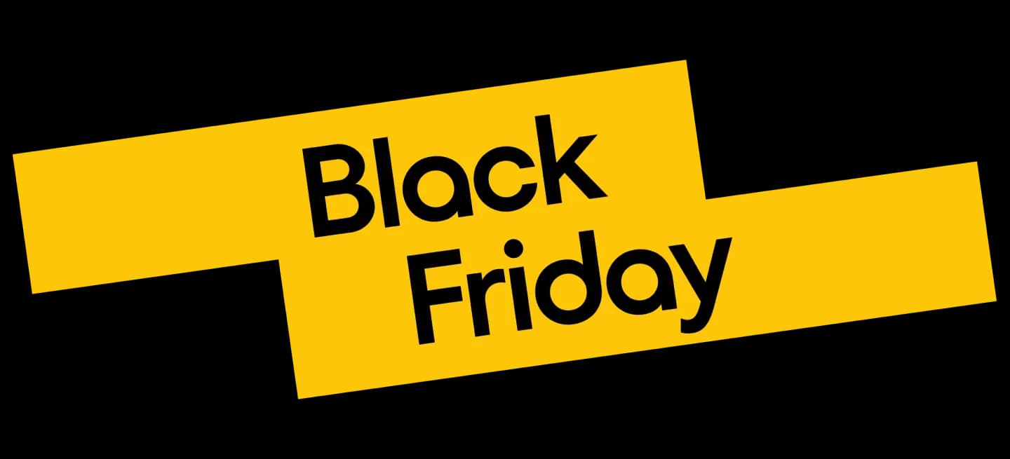 black friday 2026 label - inverted colors