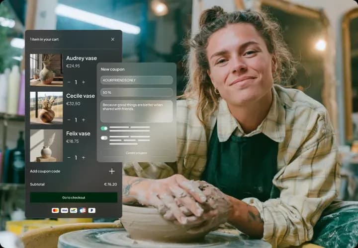 Using one.com Aida AI WSB for webshop