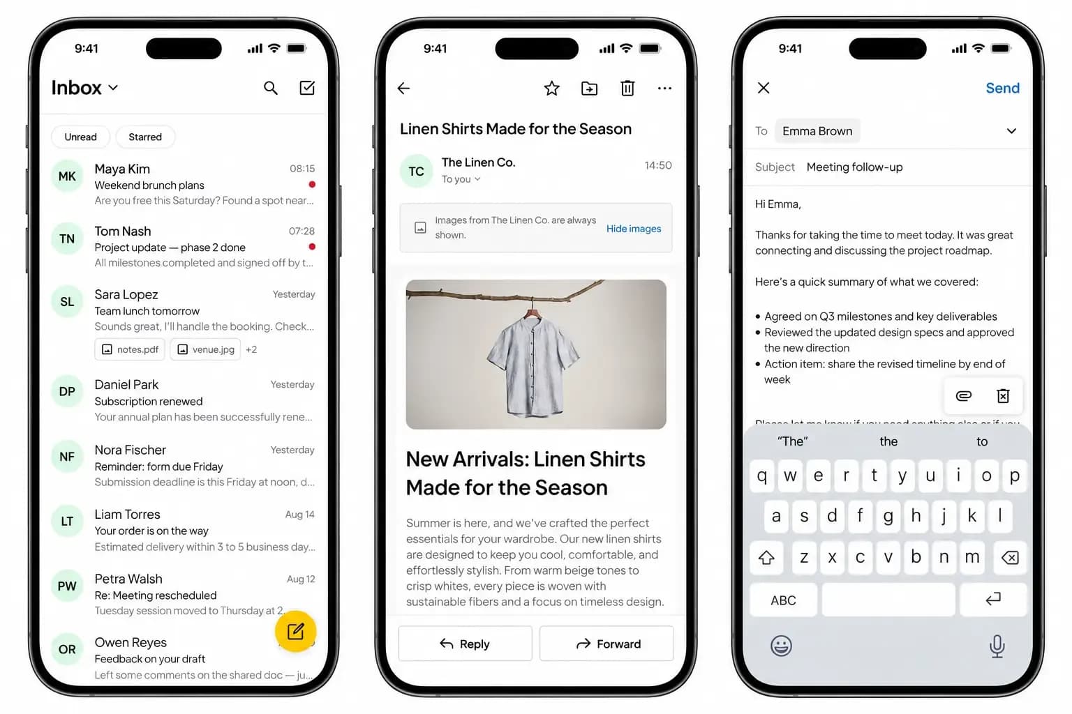 product update one.com Mail app