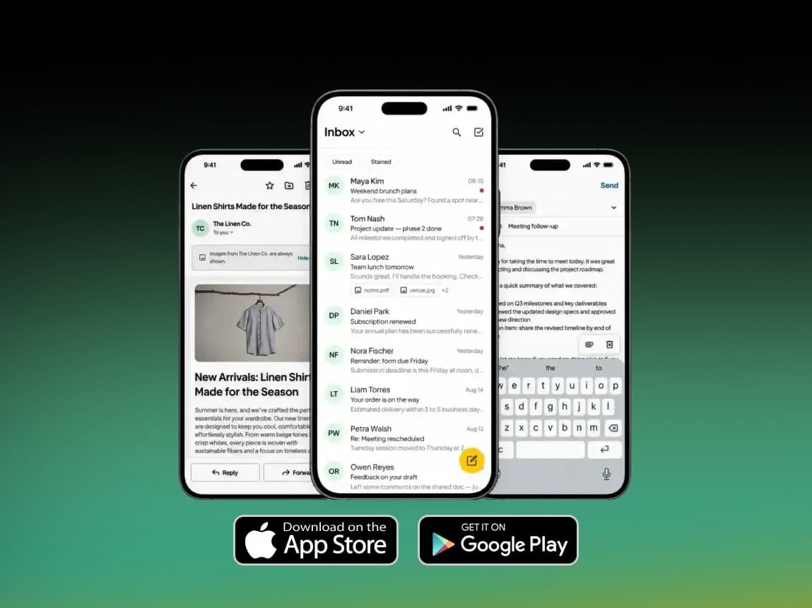 one.com Mail app for your business email
