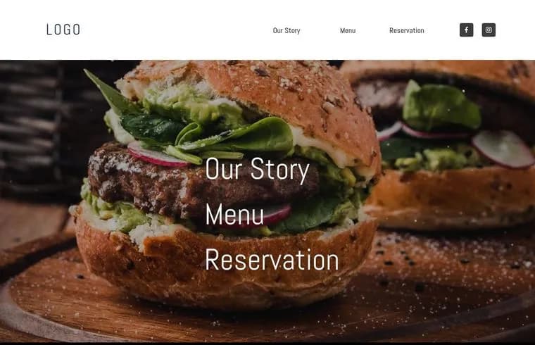Our story menu reservation