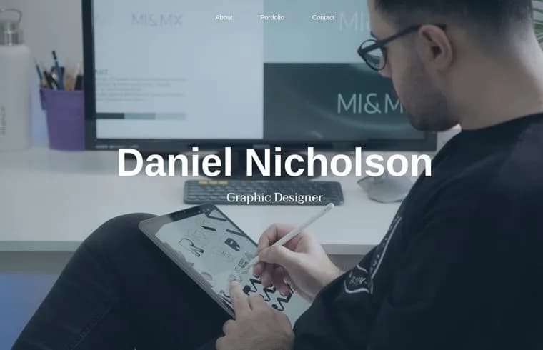 portfolio and CV template 4