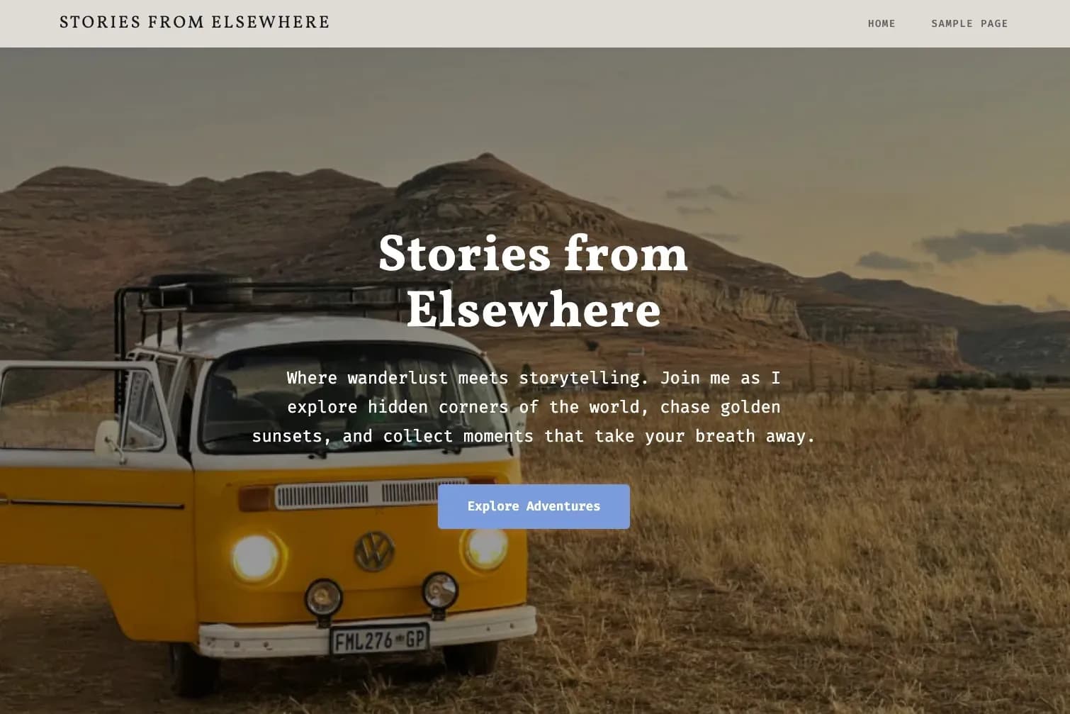 AidaWP example website