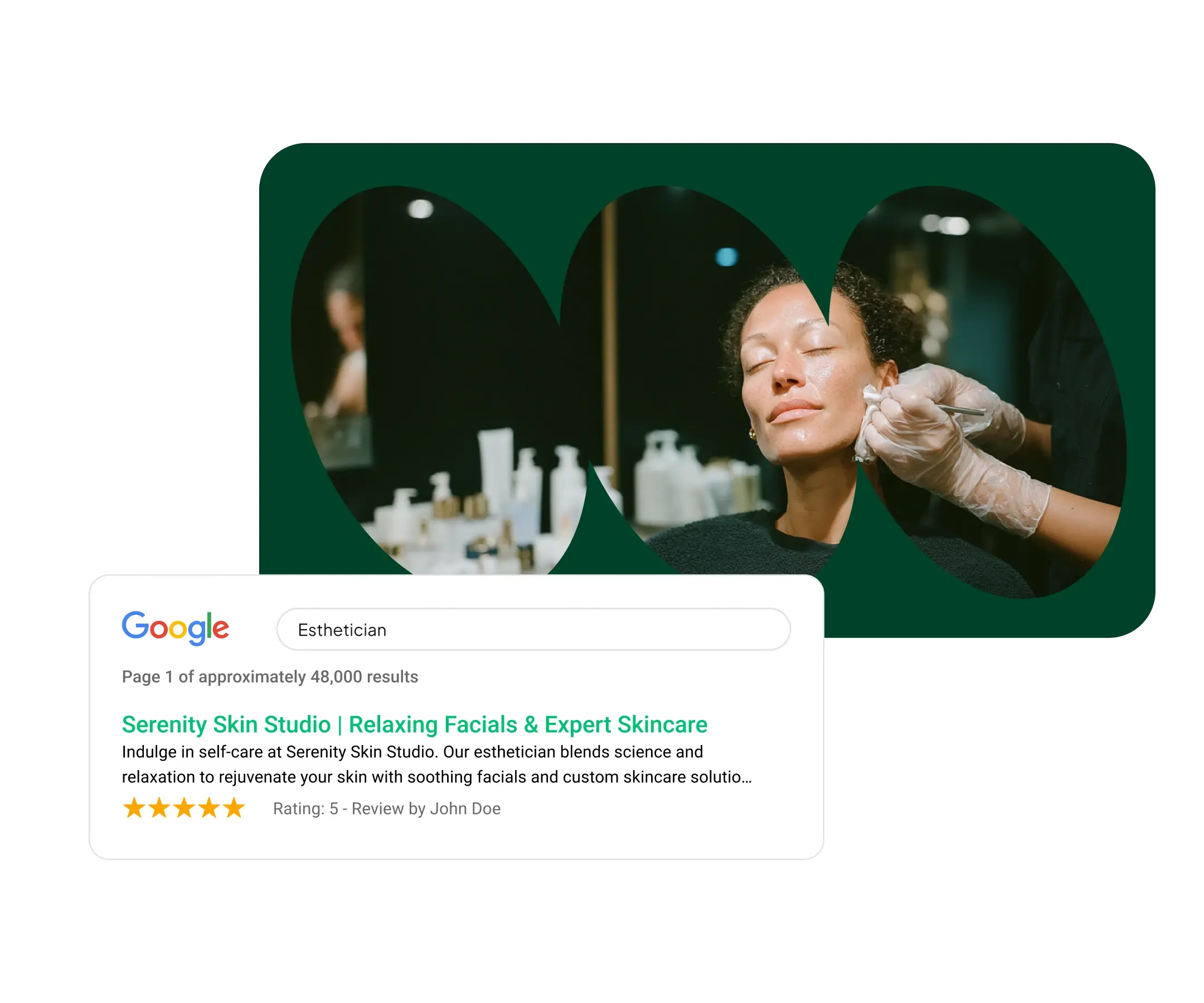 Show up in search beauty